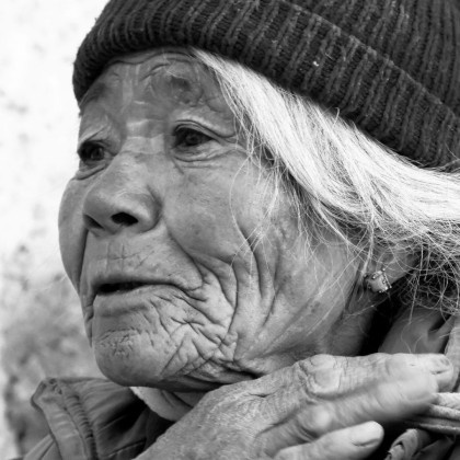 Idos ladakhi asszony