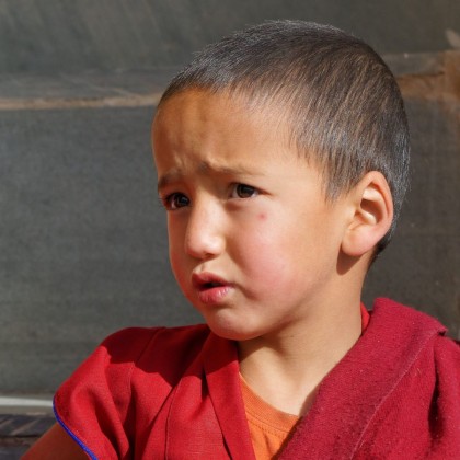 Gyermekkorú szerzetes - Ladakh